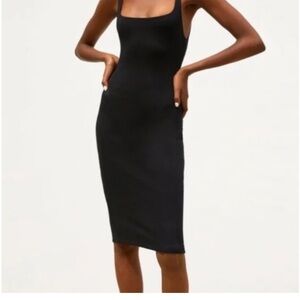 Zara Black Midi Dress